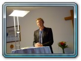 Krimiautor Franz Zeller bei seiner Lesung