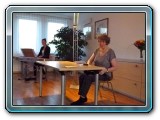 Mediathekgründerin Friedl Anna Eppel hält kurze Rückschau